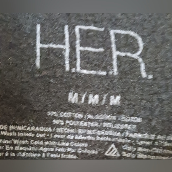 HER H.E.R. Sweatshirt I Used To Know Her Roses Official Merch R&B Black Medium - Picture 4 of 6